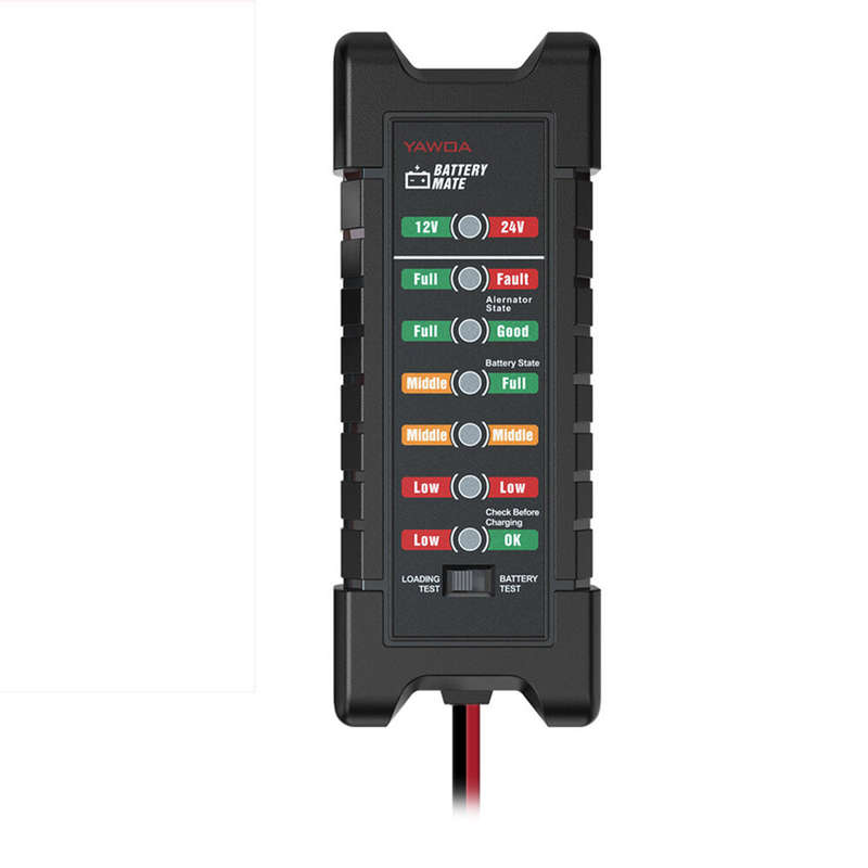KINGBOLEN Battery Tester Bm410 12~24V Copper Clip Version Car Digital 6 LED Light Alternator Auto Ba