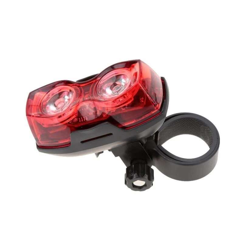 Bicycle Super Bright Dual-lamp Taillight 2 LED 400LM 3 Modes Bike Safety Warning Light IPX4 Large Wi