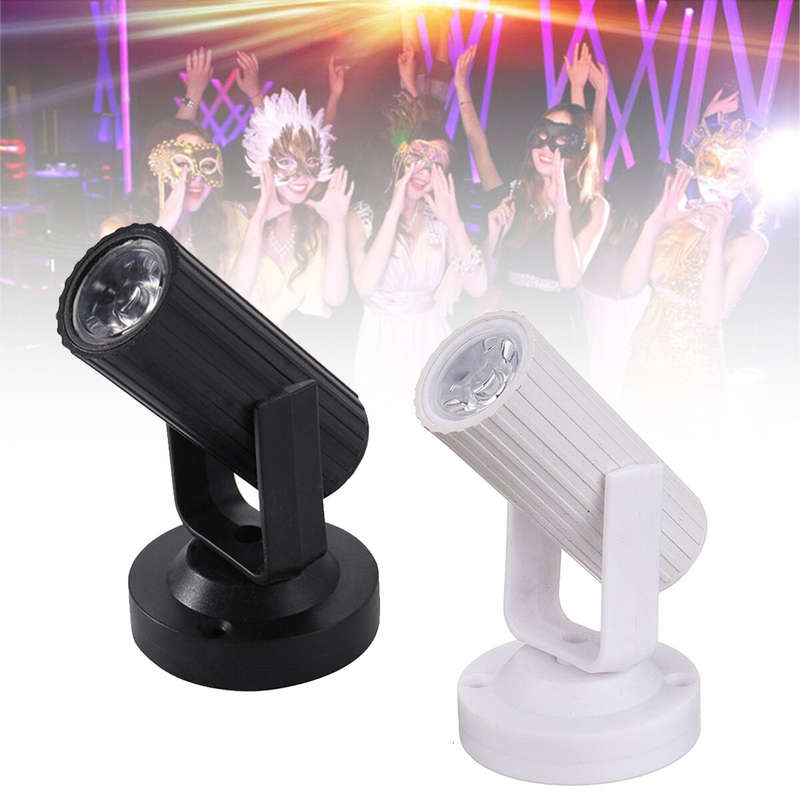Mini Led Stage Light Beam Spotlight Dj Disco Bar Xmas Spin Pinspot Lighting