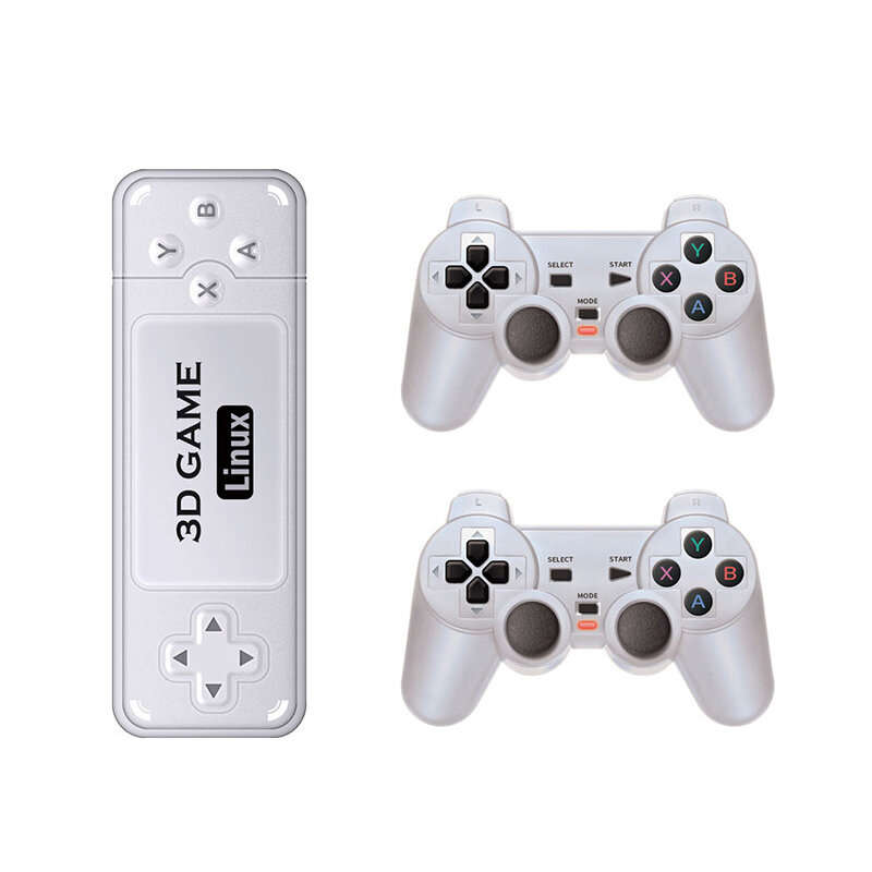 Powkiddy Y6 Portable Retro Video Game Players 2.4G Handheld 3D Dual Game Controllers Wireless Gamepa