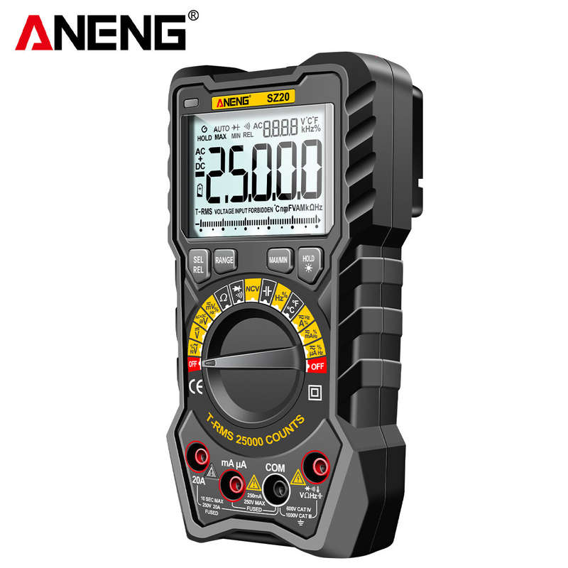 ANENG SZ20 High Accuracy Multimeter with Screen Backlight NCV Induction Dual Fireproof Fuse AC DC Vo