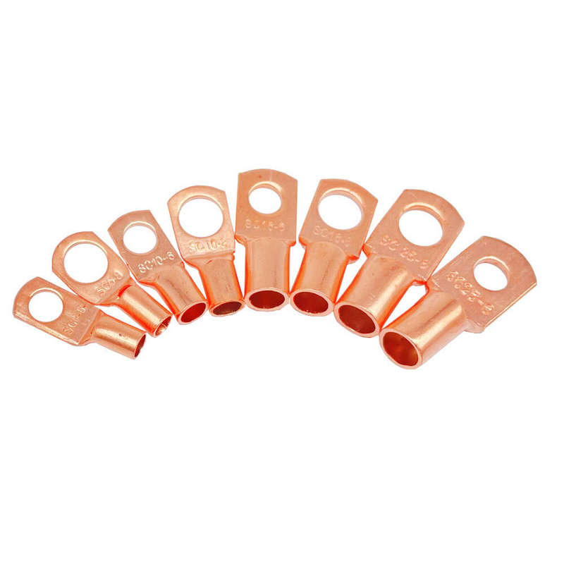 60PCS/box AWG American Standard Copper Nose SC6-25 Series Round Cold-pressed Terminal Connector Copp
