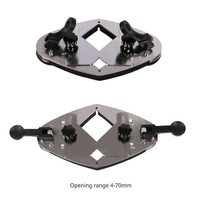 3 In 1 Guide Hole Jig Woodworking Tile Puncher Locator Stainless Steel Centering Round Wooden Tenon