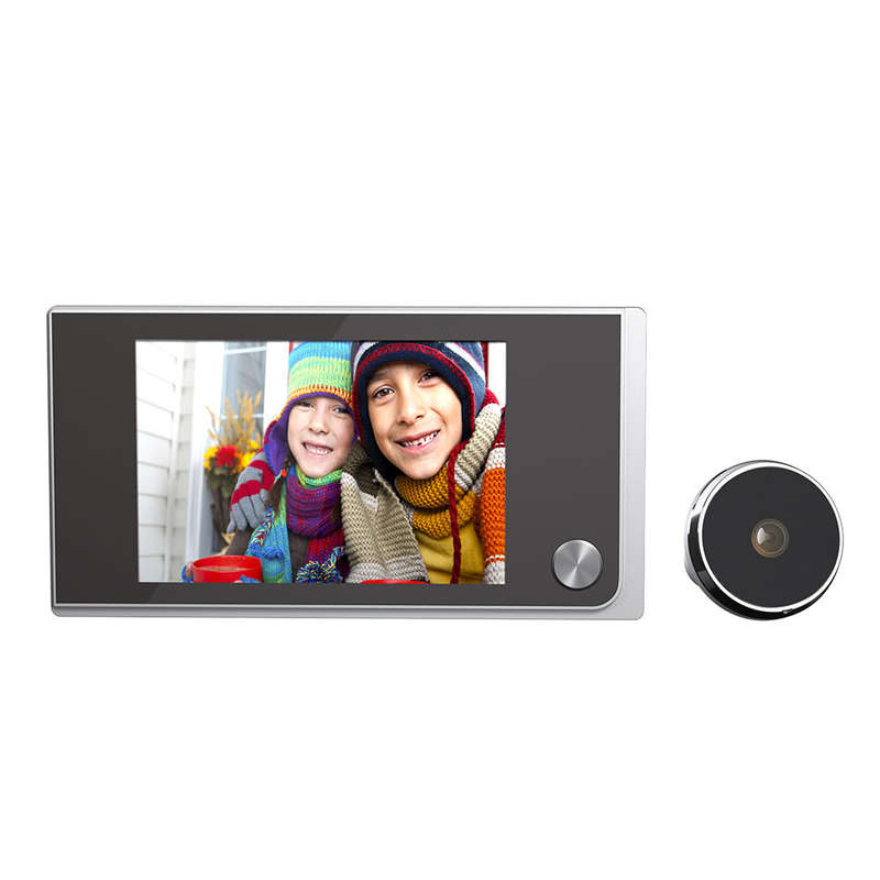 Digital LCD Peephole Viewer High-definition Photo Visual Monitoring Door Bell Cat Eye Camera Doorbel