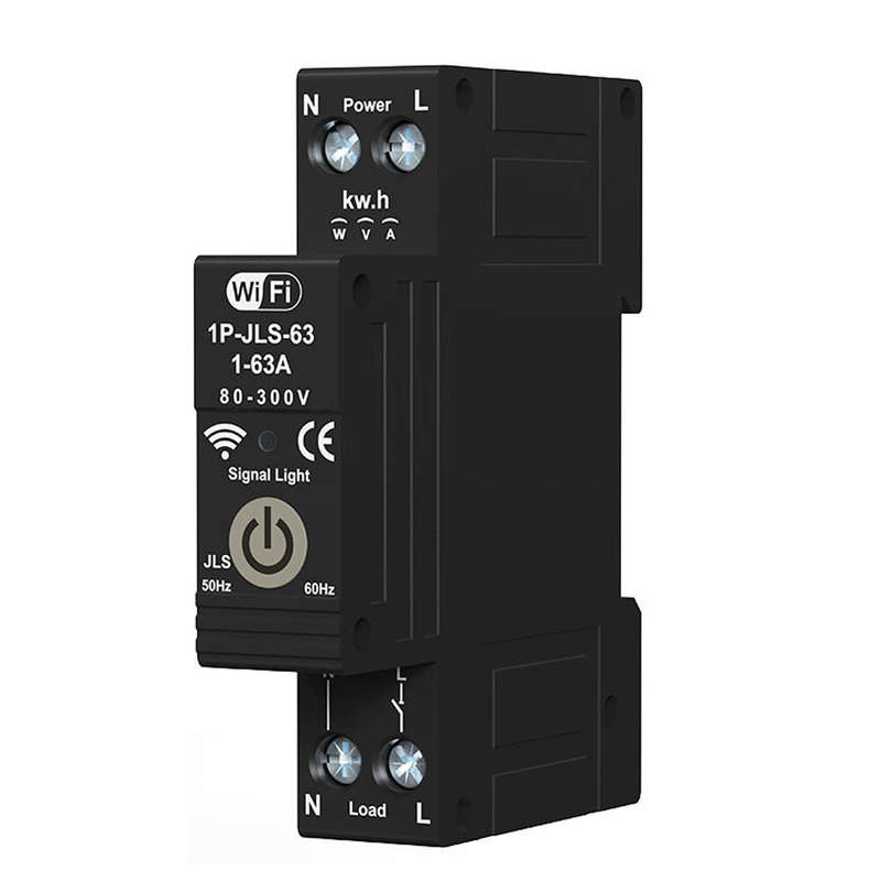 Tuya WiFi Intelligent Circuit Breaker 1P 63A Energy Monitor Real-time Tracking Energy Consumption wi