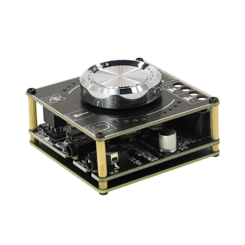 XY-D15H DC8-24V Stereo BT Audio Amplifier Board Module Digital Amplifier with Spectral Volume 2X10W/