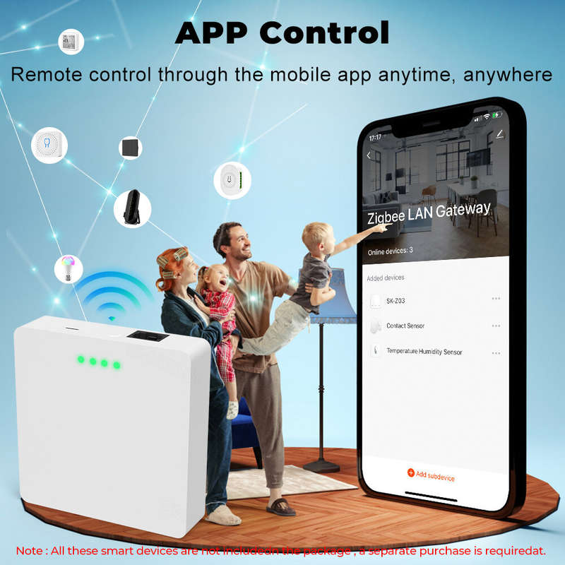Smart Home Tuya Zigbee3.0 Gateway Wired LAN Hub Bridge Smart Life APP Remote Control Works with Alex