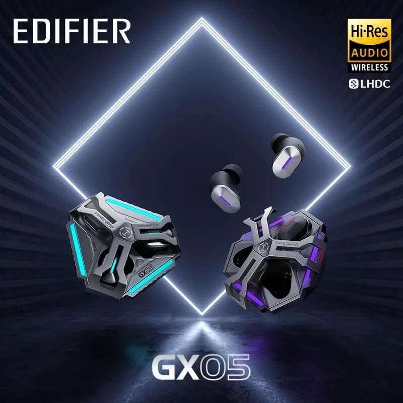 Edifier HECATE GX05 Gaming Earphone TWS bluetooth Earbuds All-Metal Sci-Fi Design 15ms Low Latency L