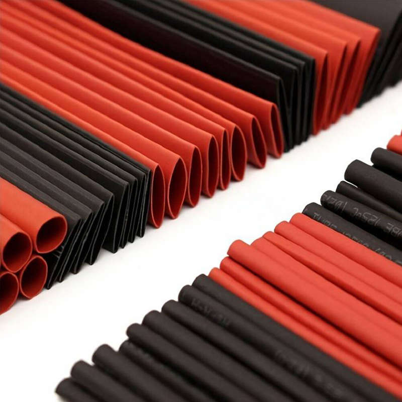 127 Pcs Heat Shrink Tubing Set 2:1 Thermoresistant Tube Red Black Shrink Wrapping Wire Protection He