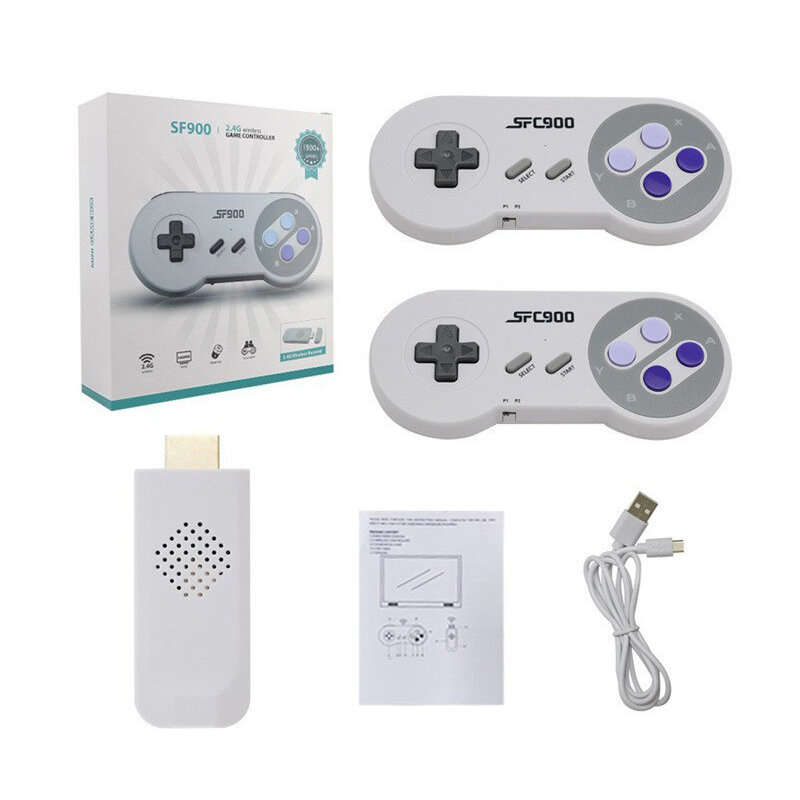 SF900 1500 Games 8Bit 16 Bit SNES NES Retro TV Game Console HD Classic Video Game Stick Wireless Gam