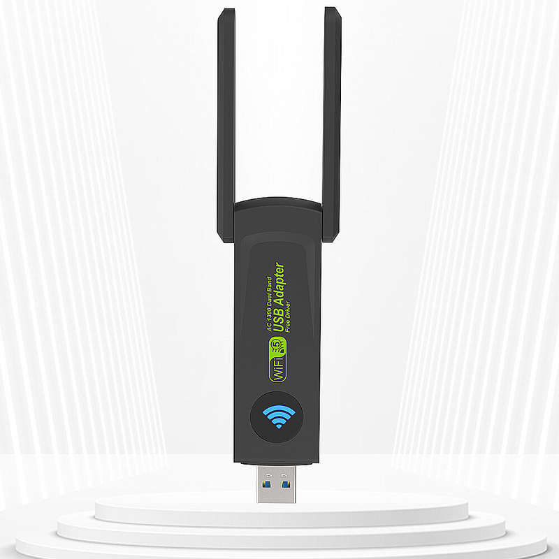 1300Mbps 2.4G/5G Dual Band USB3.0 WiFi Adapter Wifi Dongle USB Network Card Free Driver with Externa
