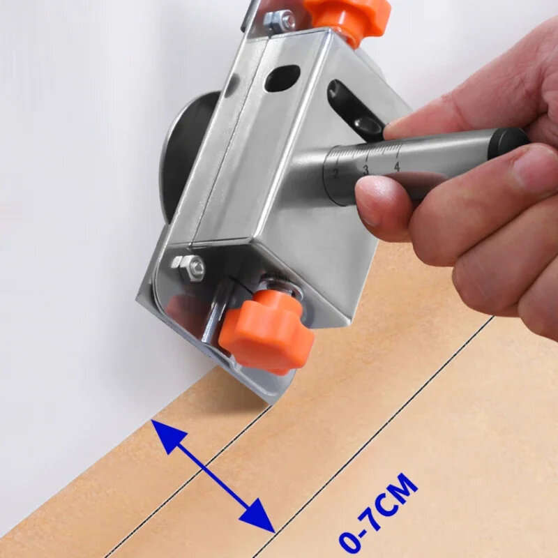 Woodworking Marking Tool Stainless Steel Retractable Tough Multi-Functional Measuring Device Stone P