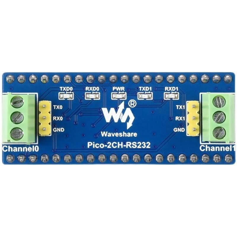 Raspberry Pi Pico 2-channel RS232 Expansion Board SP3232EEN Driver Chip UART Communication Module