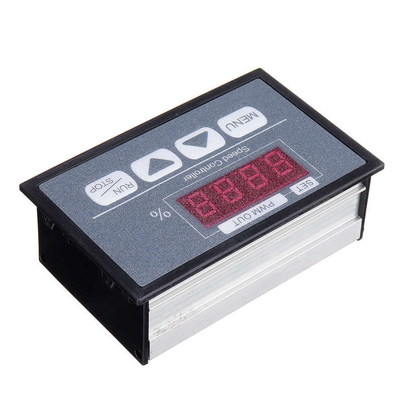 30A 6V12V60V Button Speed Controller Digital Display Percentage Tachometer DC Motor Slow Start Slow