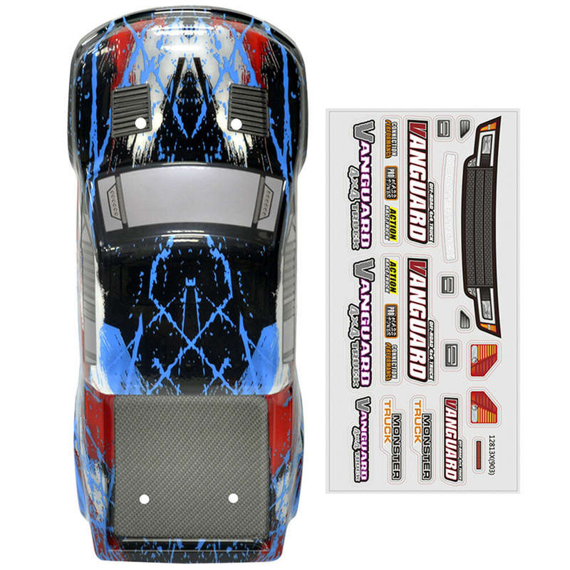 HBX 903 903A 1/12 RC Car Spare Body Shell Blue Color w/ Sticker Sheet 90132 Vehicles Model Parts