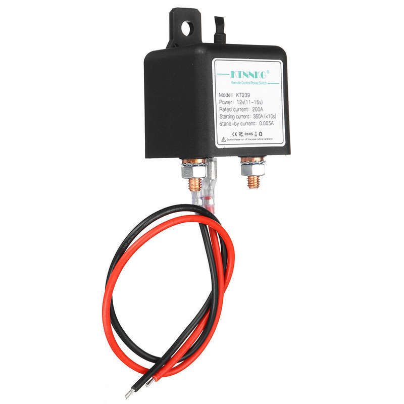KTNNKG KT239 12V 200A Car Motorcycle Battery Switches Wireless Remote Control Battery Disconnect Cut