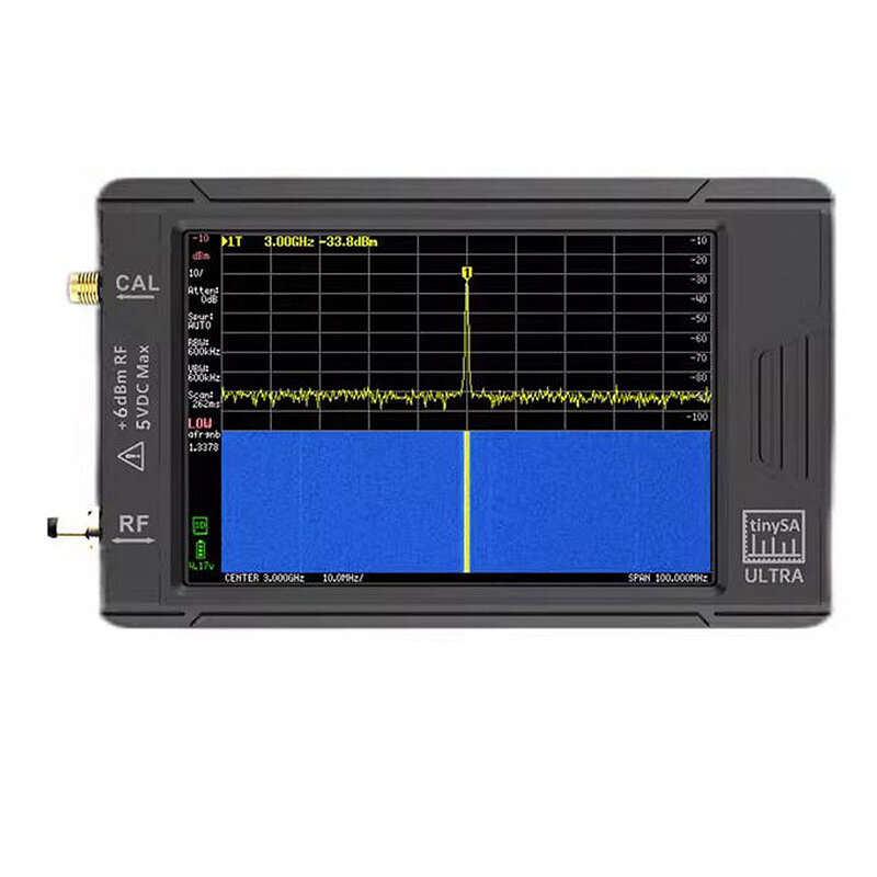 tinySA ULTRA 100k-5.3GHz Handheld Spectrum Analyzer with 4 inch TFT Display High Frequency Output Si