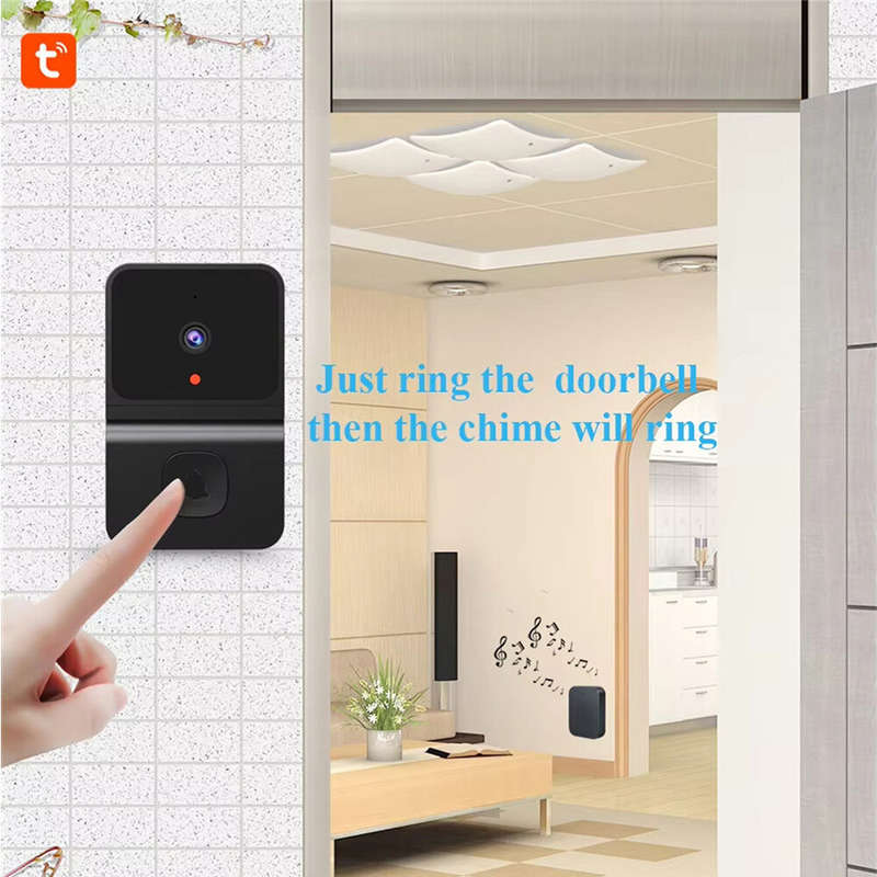 Intelligent Video Doorbell Visual Doorbell Camera WiFi Tuya Smart Wireless Door Bell Chime APP Two-W