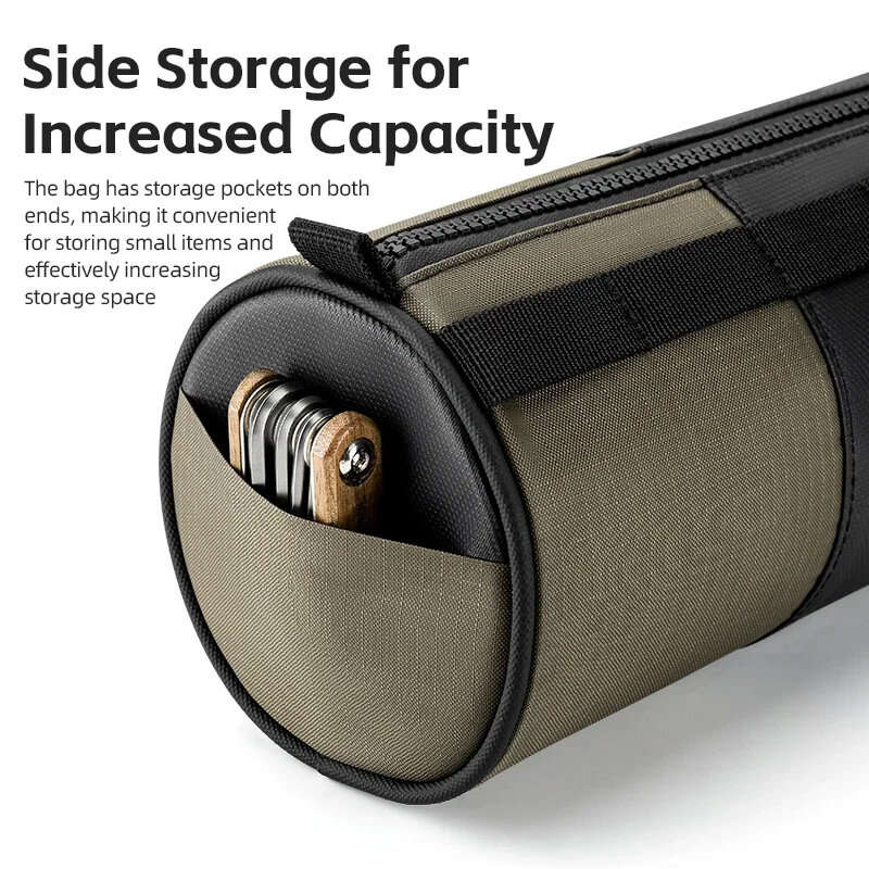 ROCKBROS Bicycle Handlebar Bag 1.7L Large Capacity Three-point Fixation Adjustable Strap Shoulder Ba