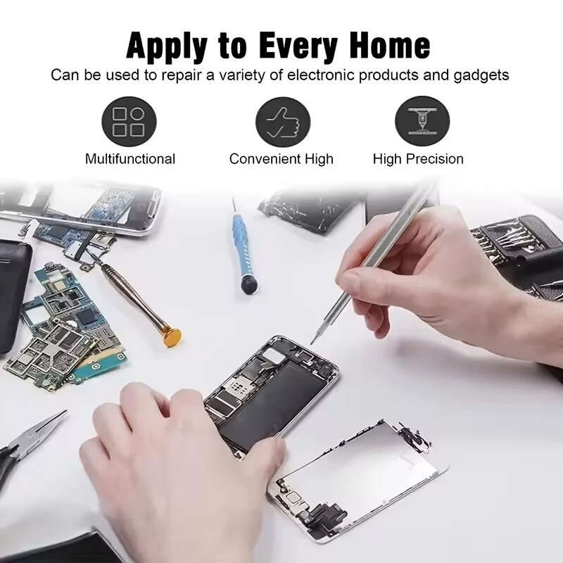25 In 1 Magnetic Precision Screwdriver Set 24 Piece High Hardness Mini Pocket Batching Head Mobile R