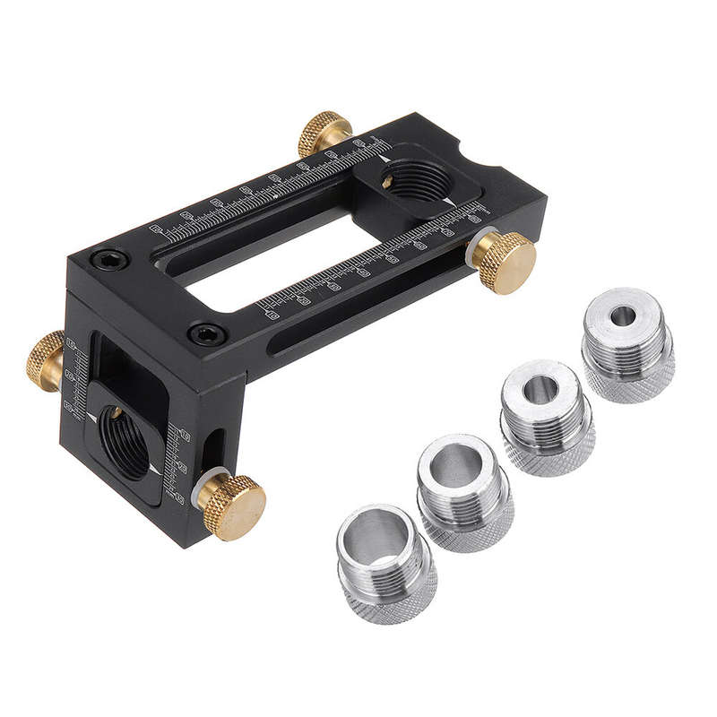 Cabinet Hardware Drill 6/8/10/12mm Hole Punch Locator Flat Screw Woodworking Drill Jig Baby Bed Crib