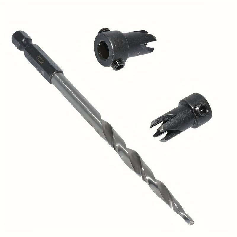 5PCS Countersink Set Countersink HSS Conical Countersink With 1 Hex Wrench Woodworking Countersink B