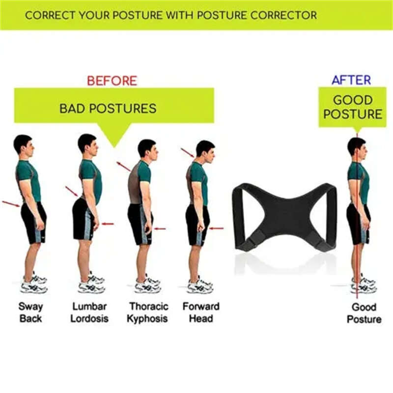 Spine Posture Corrector Protection Back Shoulder Posture Correction Band Humpback Back Pain Relief C