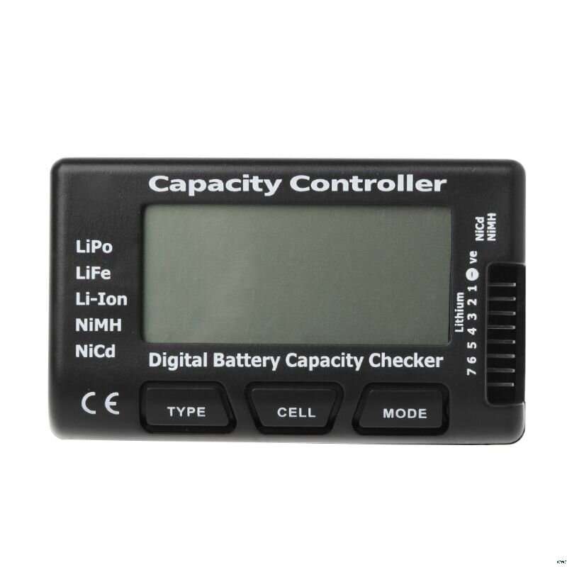 1-7S Digital Battery Capacity Tester Voltage Controller Power Display Liquid Crystal Test for RC Car