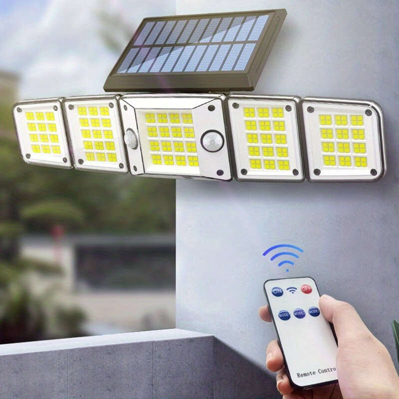 Solar Outdoor Lights Motion Sensor LED Flood Light 280LED 3500 Lumen 3 Modes Waterproof Solar Securi