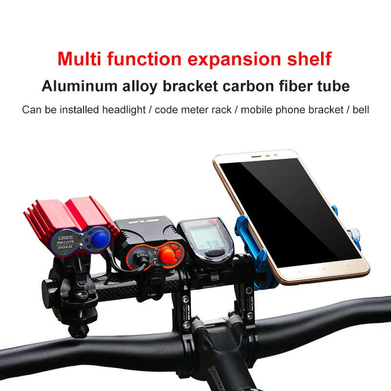 GUB G202 Bicycle Handlebar Extender Lengthened Design Carbon fiber Aluminum Alloy Mountain Bike Moun