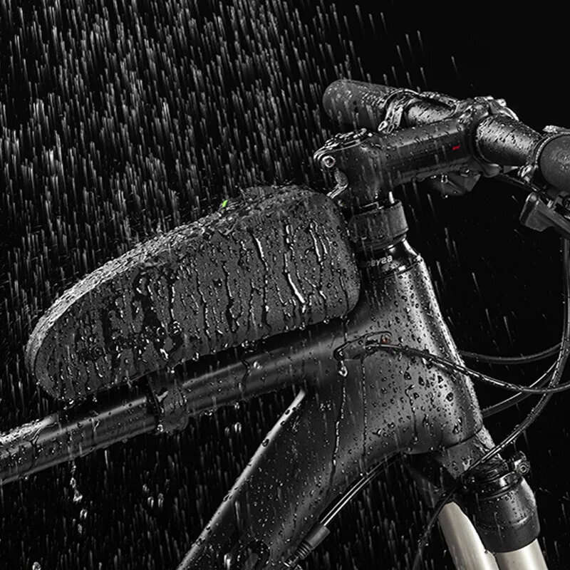 ROCKBROS Waterproof Bike Bag 1.6L Large Capacity Cycling Top Front Tube Frame Bag Bicycle Equipment