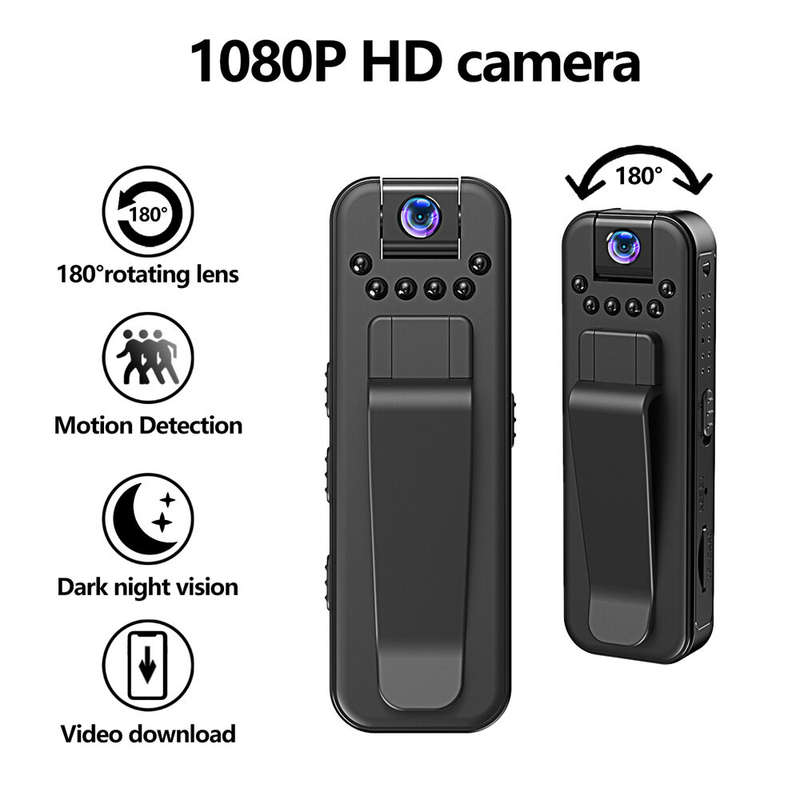 1080P HD Mini WIFI Camera Portable Digital Video Recorder Police Back Clip Recorder Motion Detection