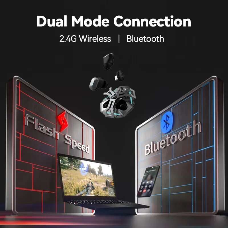 Edifier HECATE GX05 Gaming Earphone TWS bluetooth Earbuds All-Metal Sci-Fi Design 15ms Low Latency L