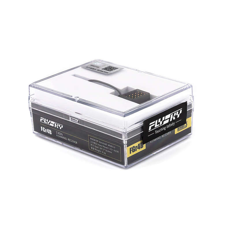 FlySky FGr4B 2.4GHz 4CH AFHDS 3 Micro Mini RC Receiver PWM/PPM/i-bus/S.BUS/i-bus2 Output for PL18 NB