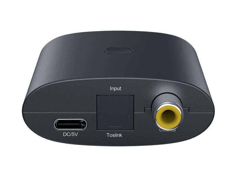 Wireless 2 in 1 Music Receiver + Digital to Analog Converter bluetooth 5.1 Receiver Transmitter Audi