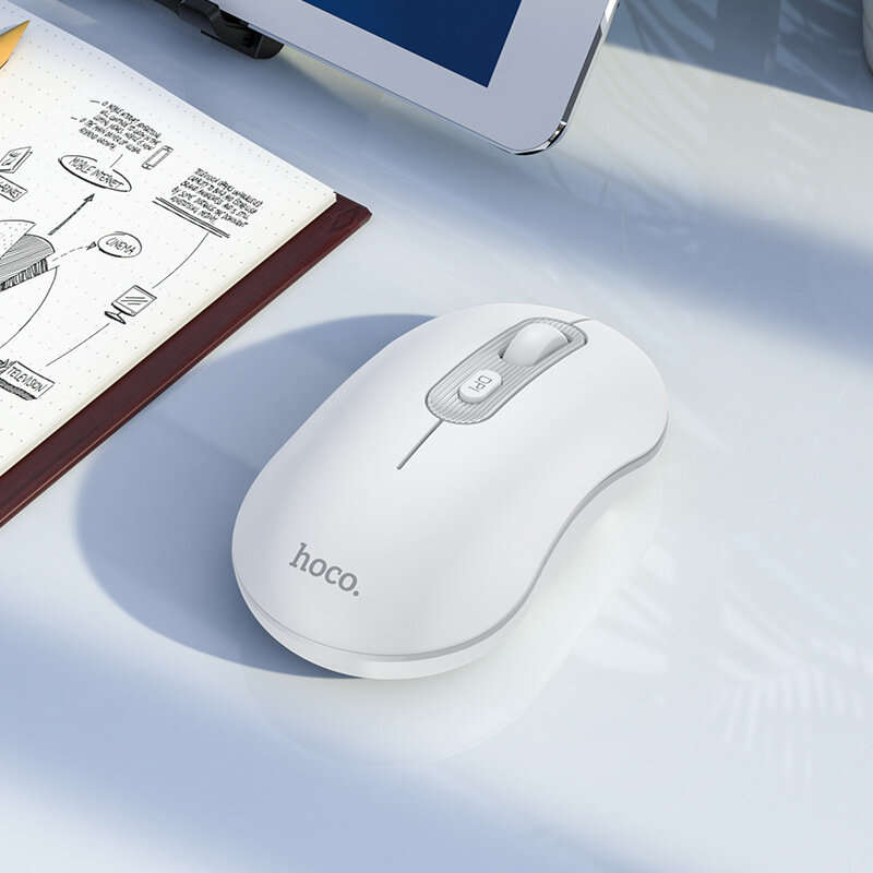 HOCO GM21 2.4G Wireless Mouse 1600 DPI 4D Button Business Mouse Mute Mice for Home Office