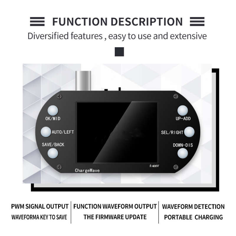 PDS138 Mini Digital Oscilloscope 2.5Mhz Sampling Rate 200Khz Bandwidth Support AUTO 80Khz PWM for El