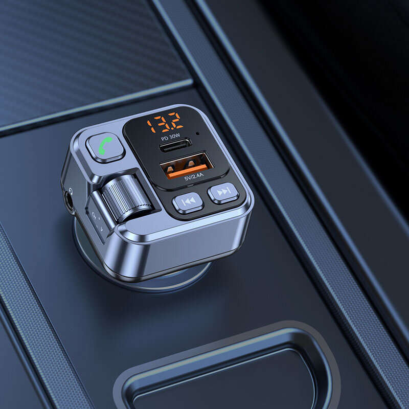 bluetooth 5.1 Car Receiver MP3 Play Car Multifunctional Music PD30W 5V/2.4A Handsfree With USB Charg