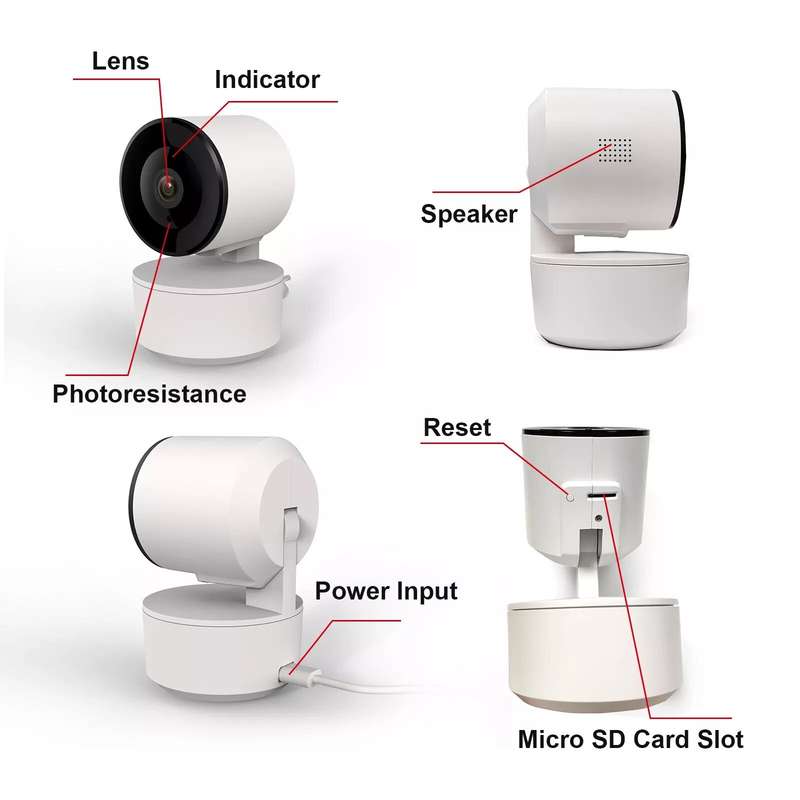 Tuya Wireless Smart Wifi Camera 1080P Indoor Motion Tracking 360 Degree Cloud Storage Baby Monitor S