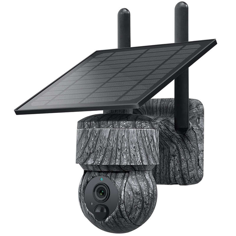 SECTEC 3MP WIFI Wireless PTZ Solar Camera with Solar Panel Two Way Audio Security Protection Outdoor