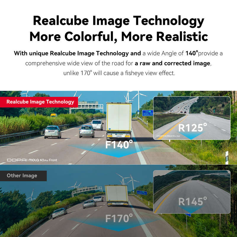 DDPAI Dash Camera Mola N3 Pro 1600P HD Driving Car Dash Cam Wifi Smart Connect Car Recorder Without