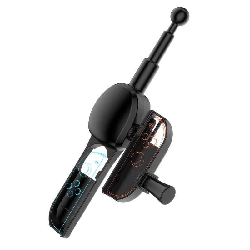 JYS JYS-NS2285 Switch2 Fishing Rod Joy-Con Compatible Rotary Wheel Realistic Fishing ZR Quick Reel B