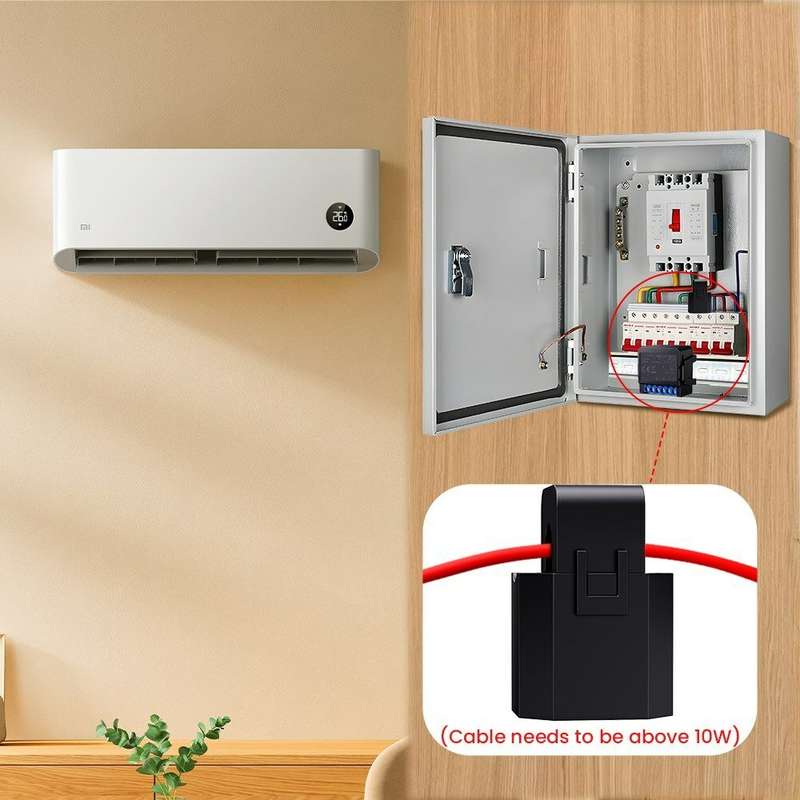 Tuya WiFi Energy Monitoring Meter with Real-Time Power Consumption Statistics User-Defined Power Set