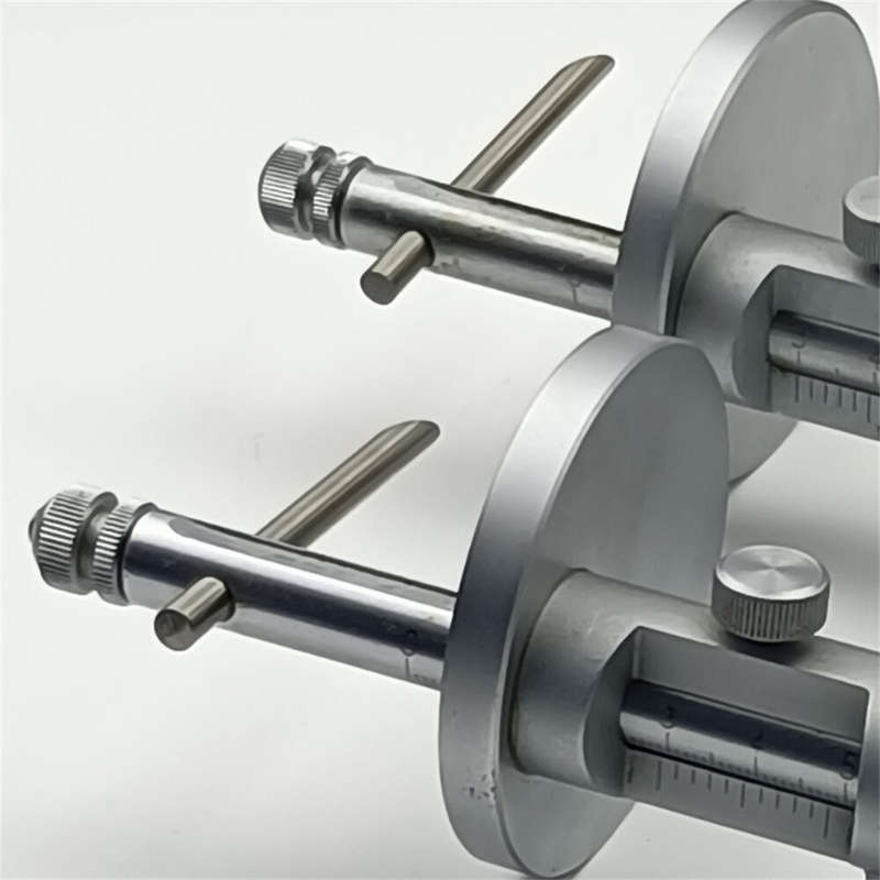 ETOPOO Woodworking Marking Tool with Stainless Steel Round Plate for Precise 0-500mm Lines - Perfect