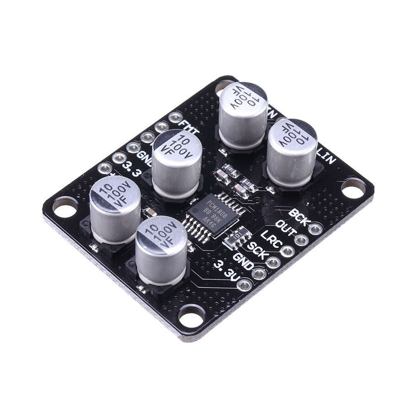 CJMCU-1808 PCM1808 Single-ended Input 99dB SNR Stereo ADC Module Analog Input Decoder 24bit Amplifie