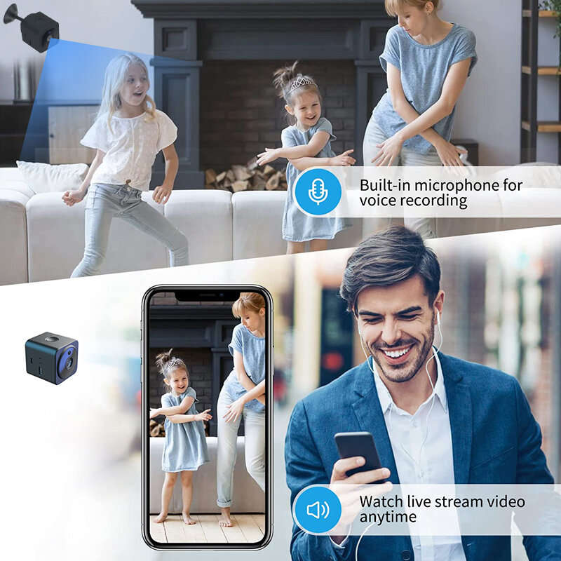 Mini AS02 Camera Infrared Night Vision Camcorder Home Security Surveillance Wireless WiFi Camera New