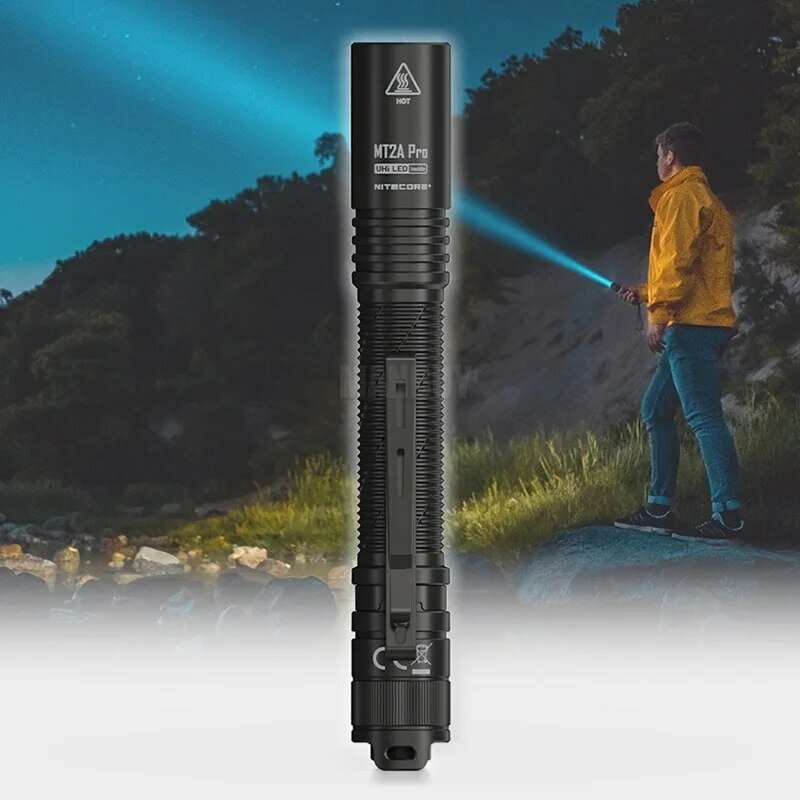 NITECORE MT2A Pro UHi20 1000 Lumens 255M EDC LED Flashlight With 1600mAh USB-C Rechargeable Li-ion B