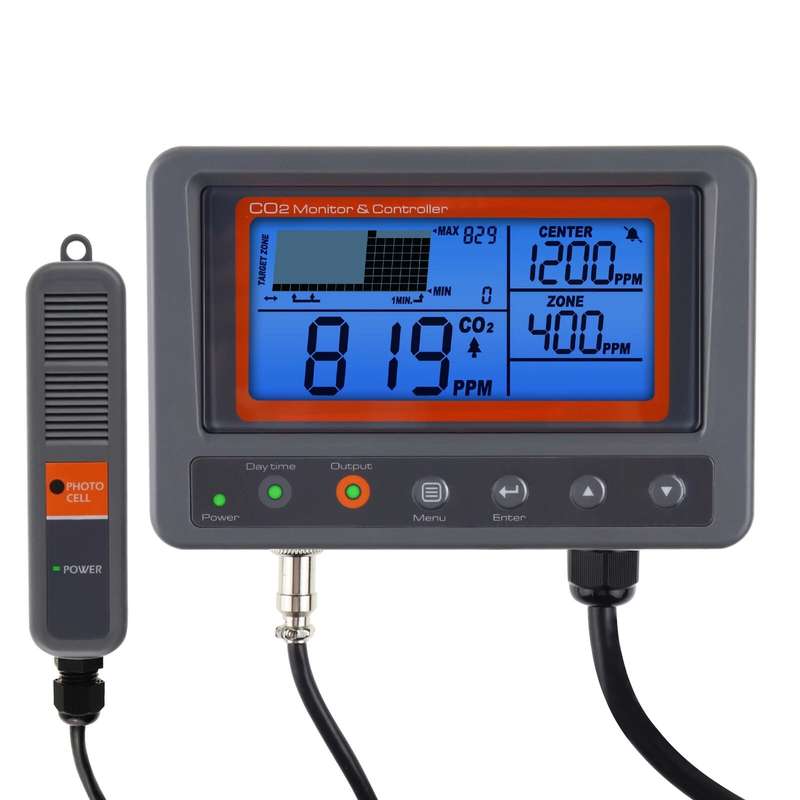 AZ7530 Carbon Dioxide CO2 IAQ Monitor Controller with Relay Function NDIR Sensor Probe for Green Hou