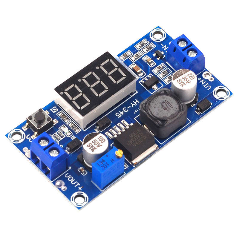 AOQDQDQD A05 DC-DC Boost Module with Digital Voltage Display LM2577 Circuit Board and 3A Output
