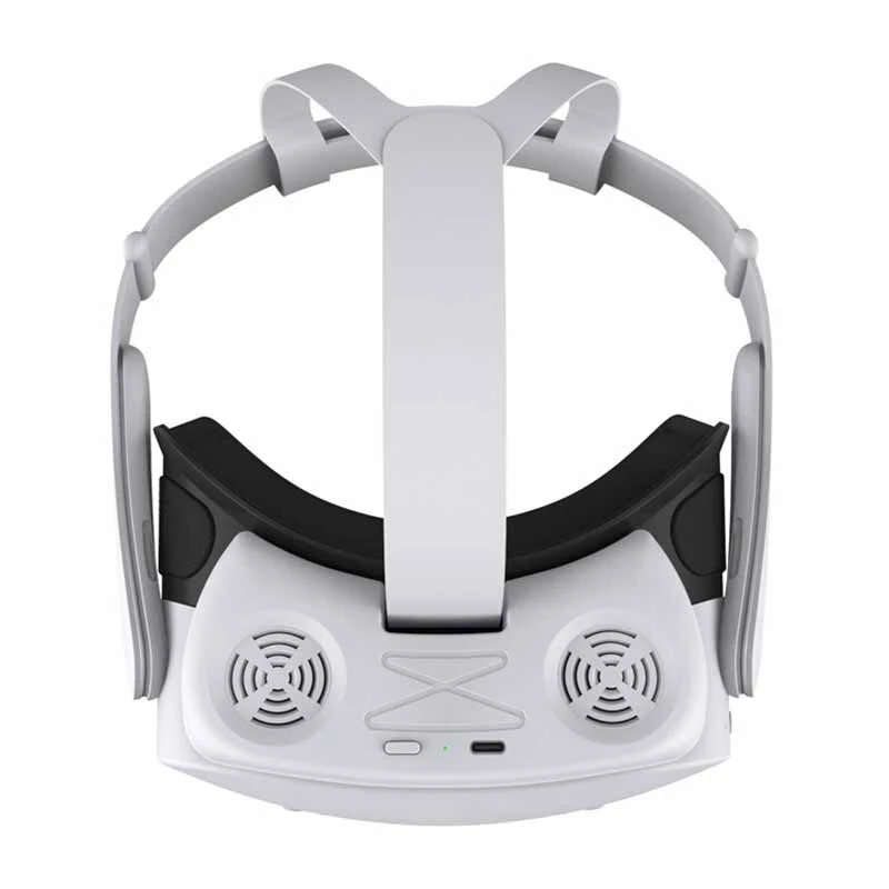 DOBE TY-5805 VR Cooling Fan Mask for Meta Quest 3S Dual Micro Fans 3-Speed Adjustable Pad USB-C Rech